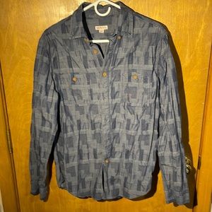 Mens Merona Blue Button Down Dress Shirt